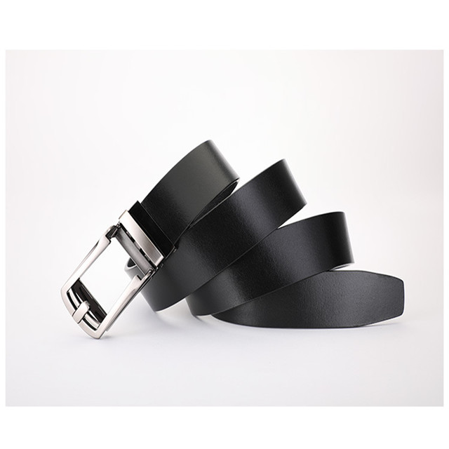 2020 New Men's Automatic Buckle Leather Belt Business 100 Strap Belt European Fashion Cowhide Belt