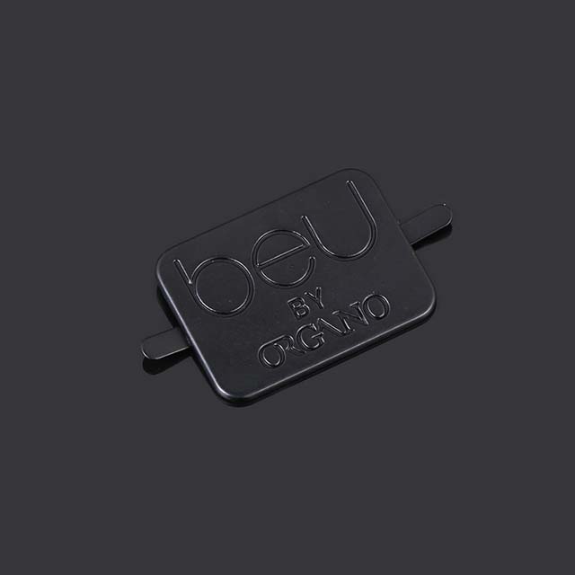 Bag hardware custom metal handmade tag brand logo metal label for wallets