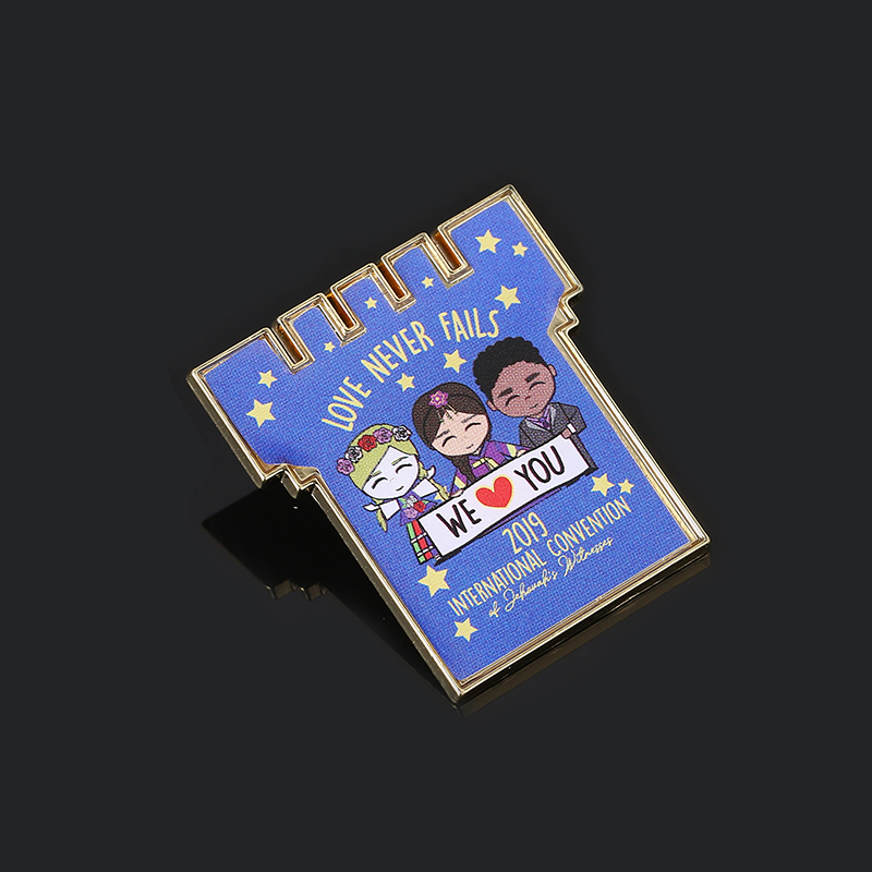 Lovely Cartoon Badge Producer Metal Alloy Custom Pin Badge Wholesale