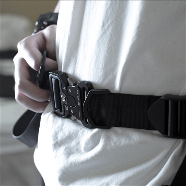  High Quality Comfortable Breathable Nylon Military Tactical Belt with Metal Buckle
