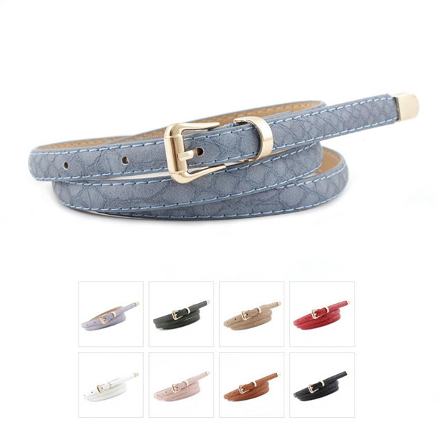 Wholesale Custom Design Fashion Women's PU Leather Belt for Ladies Snake Dress Belt Manufacturer