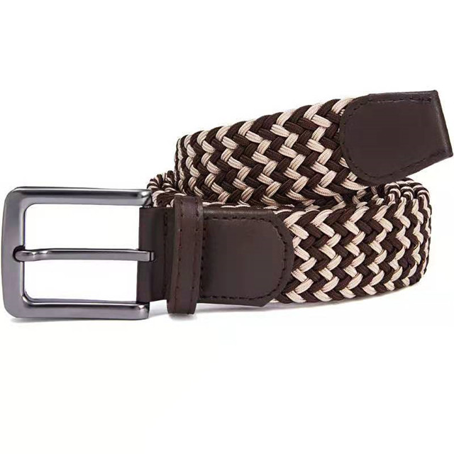 Fashion PU Lady Elastic Belt, Women Fashion Weaving Colored Leather Belt 