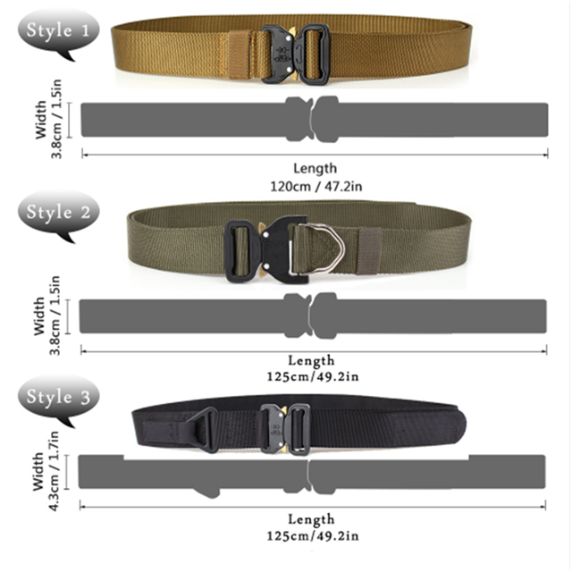 Wholesale Custom Nylon / Strap Canvas / Military Tactical Molle Belt With Cobra Buckle 