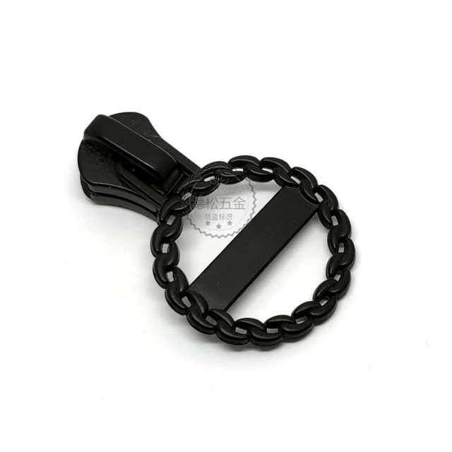  High Quality Fashion Decorative Garment Zip Pullers Custom Metal Zipper Pull Branded Logo Charm 