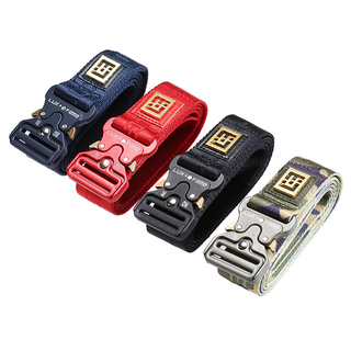 Highend Real Nylon Jacquard Logo Customized Military Tactical Belt with 38mm Cobra Buckle In Stock