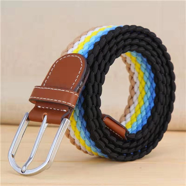  New Style Hot Sale Braided Elastic Stretch Belt 