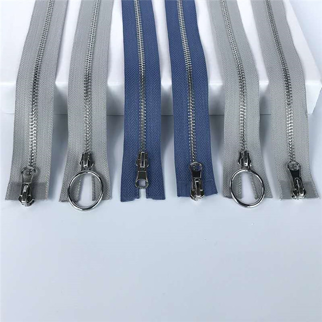 Manufacturer Direct Brass Self-locking Zipper Nylon Closure Metal Zipper for Cloth