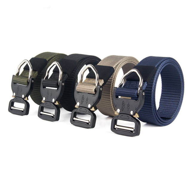 Free Laser Logo Men Waist Belt Adjustable Quick Release Nyln Cobra Buckle Military Belt 100 - 999 Pieces